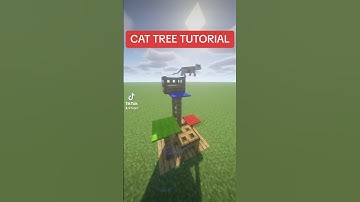 MINECRAFT CAT TREE TUTORIAL #minecraft #minecraftbuilding #minecraftbuild #minecrafttutorial #shorts