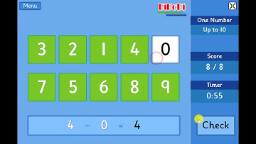 Complete the calculation by selecting the missing number from the grid - BiBoBi