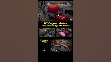 If Vegetables Size Increased by 100 Times | #comparison