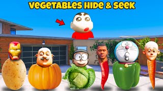 Shinchan & Franklin Playing Vegetable Prop Hide and Seek in GTA 5 screenshot 5