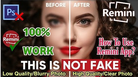 How To Use Remini Photo Enhancer App | Convert Low Quality Image To High Quality | Remini Tutorial