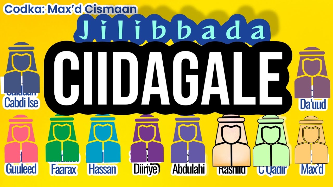 CIidagale (Daa’uud Ismaaciil Sh Isxaaq) : Wax ka ogow sida ay Ciidagale u kala baxaan!