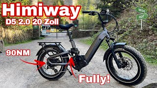 Himiway D5 2.0 20 Zoll Test Review vollgefedertes Ebike Pedelec Fatbike mit 90NM und 250Watt🚴♂️