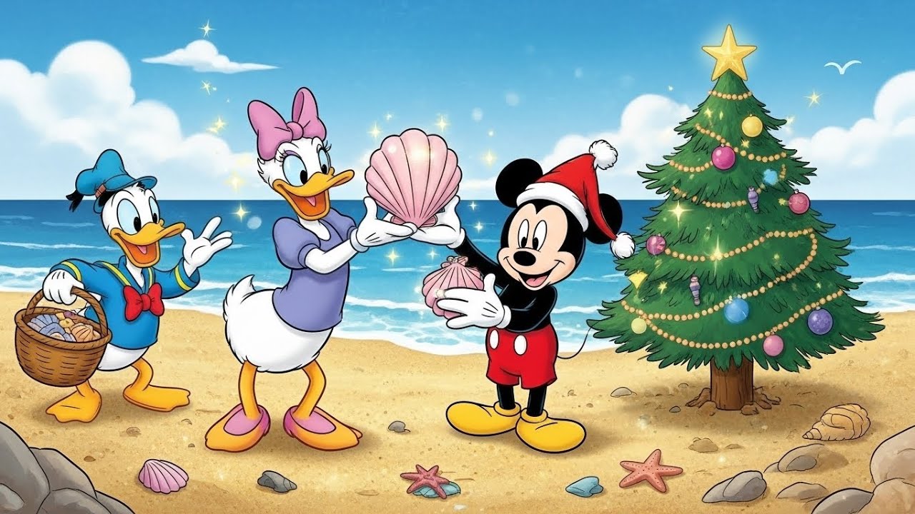 Mickey, Donald & Daisy’s Beach Christmas Surprise! 😲🏖️ Seashell Gifts & Sunny Holiday Fun
