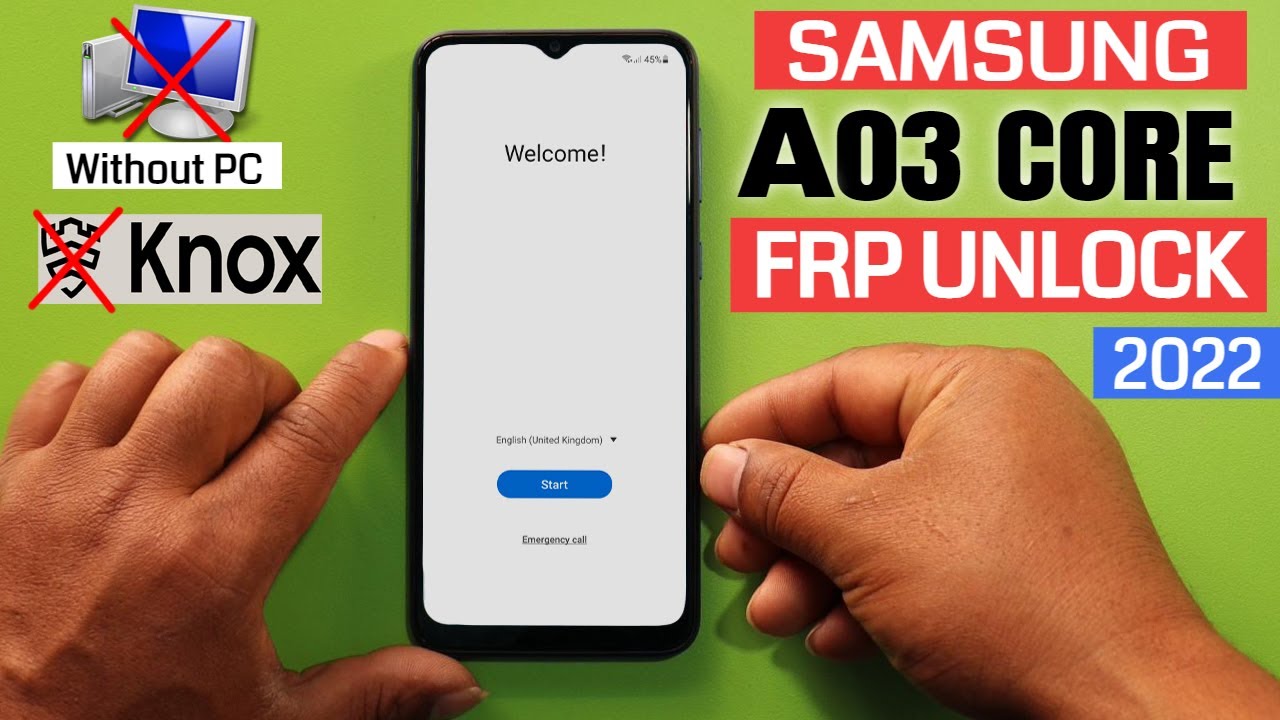 Samsung Galaxy A03 Core FRP Unlock Android 11 Bypass Google Account