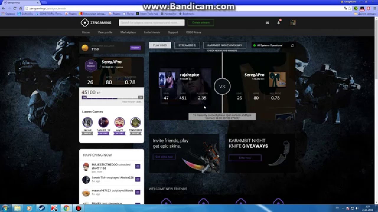 Халявный шмот для кс го на zengaming.co.Регистрация!!!