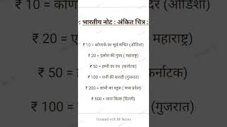 भारतीय नोट @mkstricks #economics #teacher #gsgeneral #ssc
