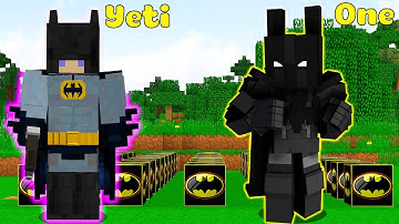 ONE VÀ NOOB YETI THỬ THÁCH ĐẬP LUCKY BLOCK SIÊU ANH HÙNG NGƯỜI DƠI CỰC VIP TRONG MINECRAFT