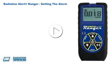 Radiation Alert Ranger® Radiation Detector- Setting the Alarm