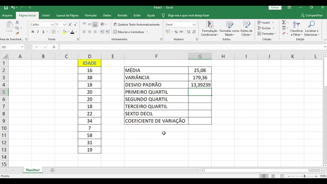 AULA 30 CALCULANDO QUANTIS M DIA VARI NCIA DESVIO PADR O E 