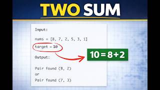Two Sum Problem Explained | Find a Pair with Given Sum