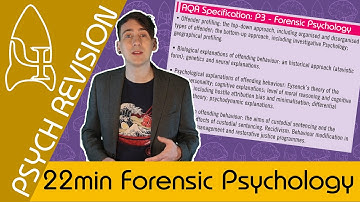Forensische psychologie - AQA Psychologie MINDER DAN 25 MINUTEN! Snelle herhaling voor paper 3