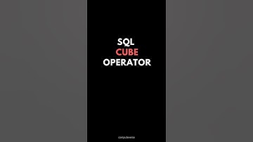 🔢 📌SQL CUBE Operator 💻📌