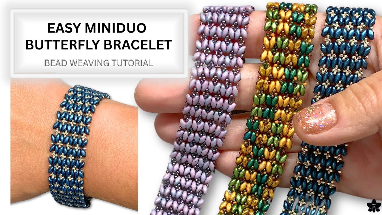 Easy MiniDuo and Seed Bead Butterfly Bracelet Tutorial