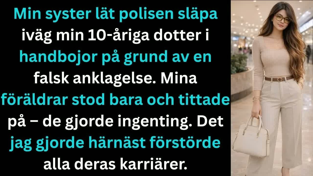 Polisen satte handbojor på min tioåriga dotter medan min syster stod på trottoaren och tittade på. Olivia skrek och ropade på mig, och jag kunde inte göra någonting. Mina föräldrar stod tvärs över...