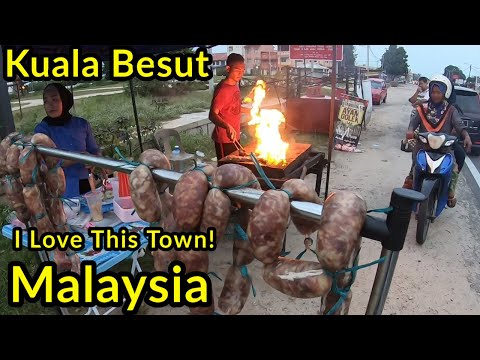 🇲🇾 15 HOUR STOPOVER IN KUALA BESUT | $2.41 ROADSIDE SAUSAGES | $0.47 SATAY GORANG & $0.24 CHICKEN!!