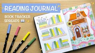 READING JOURNAL 📖 book tracker spreads for bullet journal 📚✨ screenshot 4