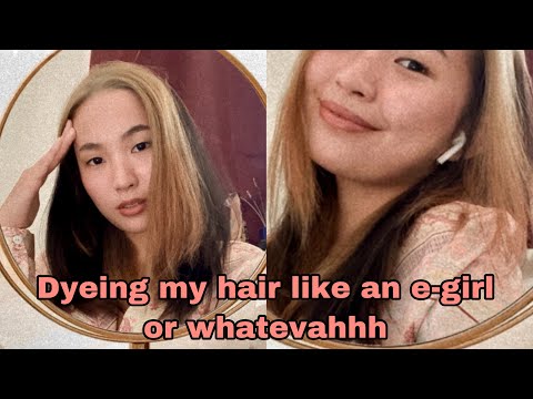 Bleached the front of my hair, like an e-girl!! (almost ruined it) | Naomi KC