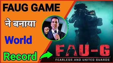FAUG GAME Created World Record | Faug Game 1M+ Preragistration |  Faug Game Launch on Playstore