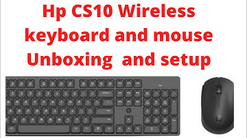 Hp CS10 Wireless keyboard and mouse unboxing | HP wireless keyoboard mouse unboxing