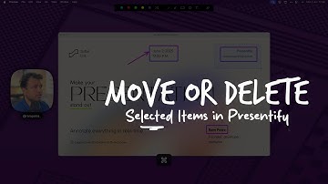 How to move or delete certain drawings/annotations in Presentify?