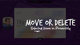 How to move or delete certain drawings/annotations in Presentify?