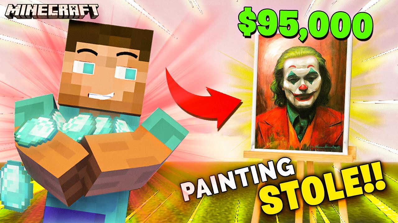 STEAL the PAINTING CHALLENGE in Minecraft