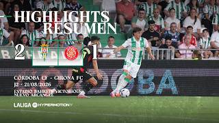 Resumen J.2 LaLigaHypermotion: Córdoba CF 2 - Girona FC 1