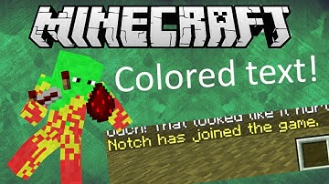 Colored text in VANILLA Minecraft!