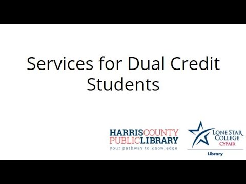 Dual Credit Services Overview 