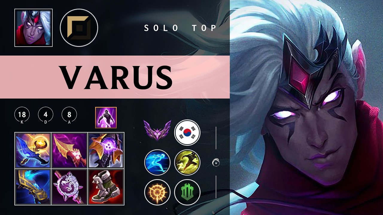 Varus Top vs Akshan - KR Master Patch 26.03