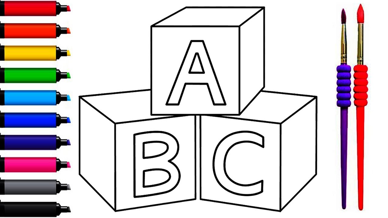 Abc Draw Hard How To Draw ABC Book,ABC Drawing,Painting and Coloring l Learn How To ...