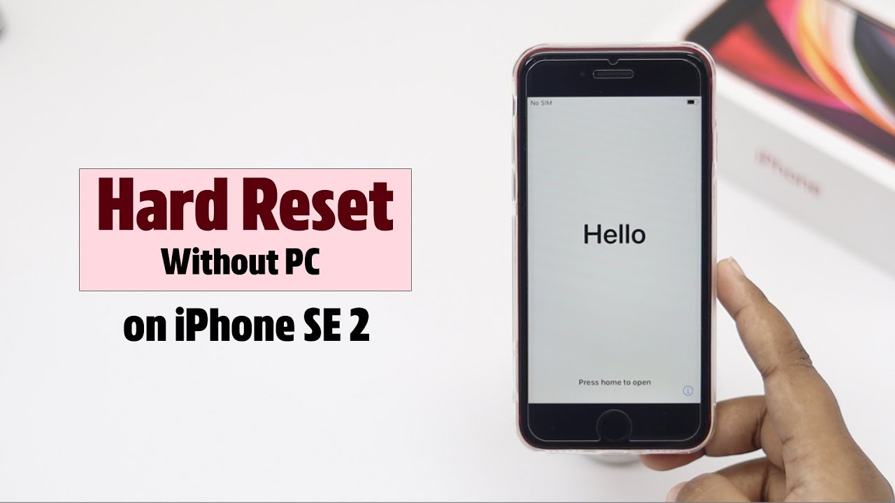 iPhone SE 30: Hard Reset Without PC Erase All Content and Settings on  iPhone