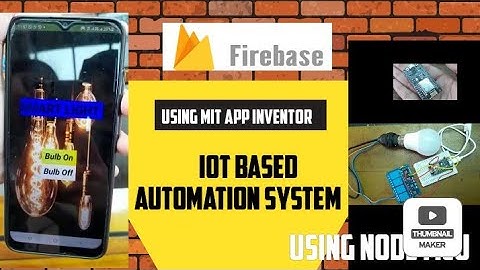 IOT based home automation system( using node mcu with google firebase and MIT app inventor )