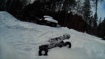 new vaterra twin hammers snow time 1st run