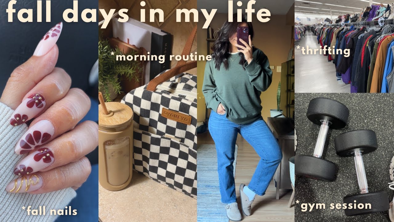 VLOG🤎: Fall Days in My Life, Thrifting, Gym, Nails & Life Updates ✨
