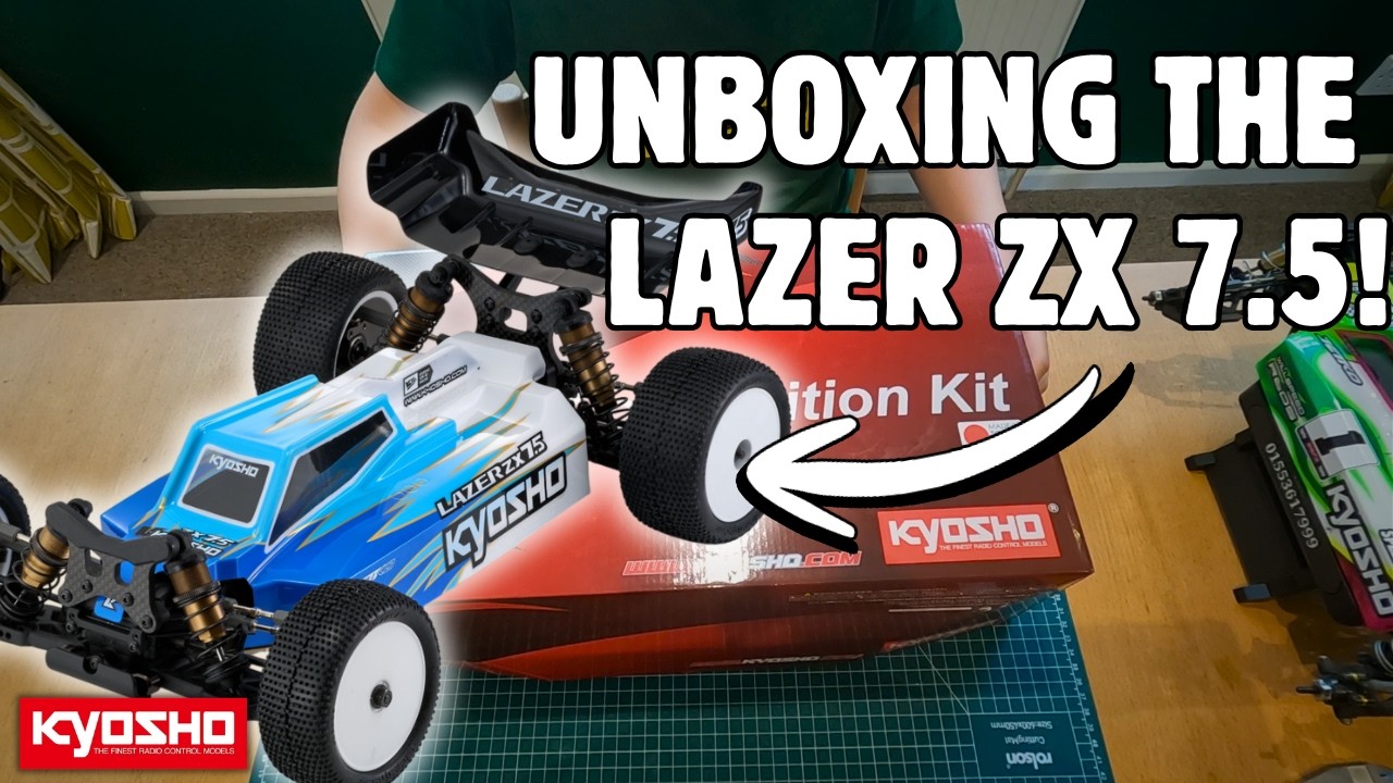 LILページ UNBOXING the Lazer ZX 7.5｜KYOSHO New 4WD 1:10 Racing Buggy! - YouTube