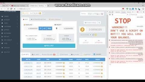 Bitsler com 01 06 2017 SCRIPT PROFIT 1 10000000 BTC