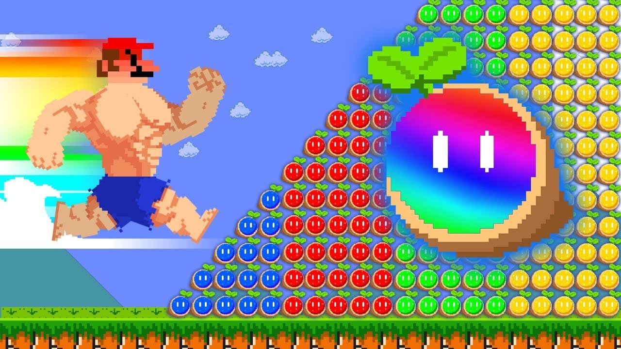 Can Mario Has Too Many 1-UP Mushrooms and Upgrading to MUSCLEST EVER?