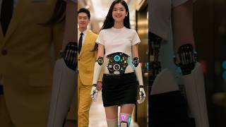 Hotel Istant, Female Humanoid Robot S Man To Meeting Room