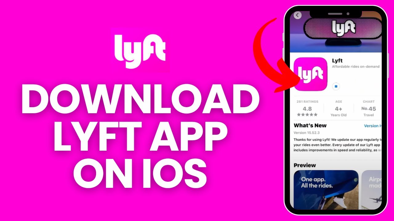 Download LYFT App on IOS: How to Install LYFT App on iPhone? 2024 - YouTube