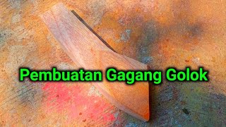 proses pembuatan gagang golok #asmr #gagang #newvideo