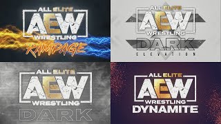 AEW Logo Loop Pack! Dynamite, Rampage, Dark, Dark Elevation - Custom - 2022