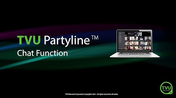Pro Tips: Chat Function in TVU Partyline