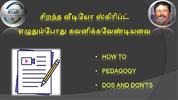 Effective Script Writing for Video Lesson Dos and Don