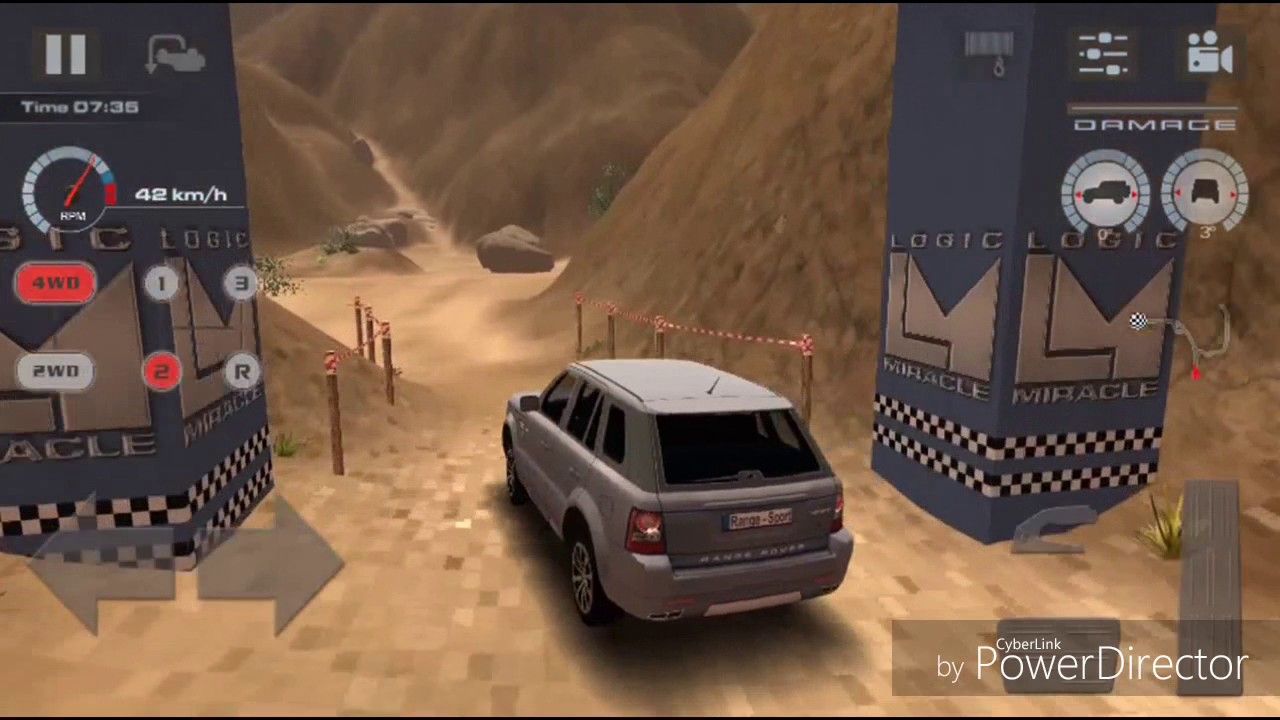 Offroad drive desert