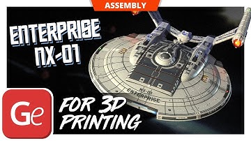 Enterprise NX-01 3D Printer Files | Assembly by Gambody