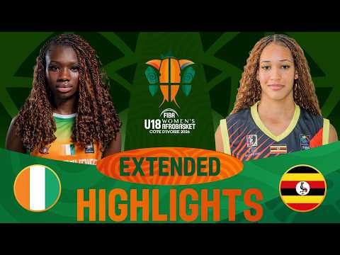 Côte D'ivoire 🇨🇮 v Uganda 🇺🇬 | Extended Highlights | FIBA U18 Women's AfroBasket 2026