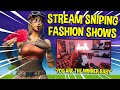 STREAM SNIPING FASHION SHOWS with Famous YouTubers!