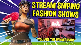 STREAM SNIPING FASHION SHOWS with Famous YouTubers!